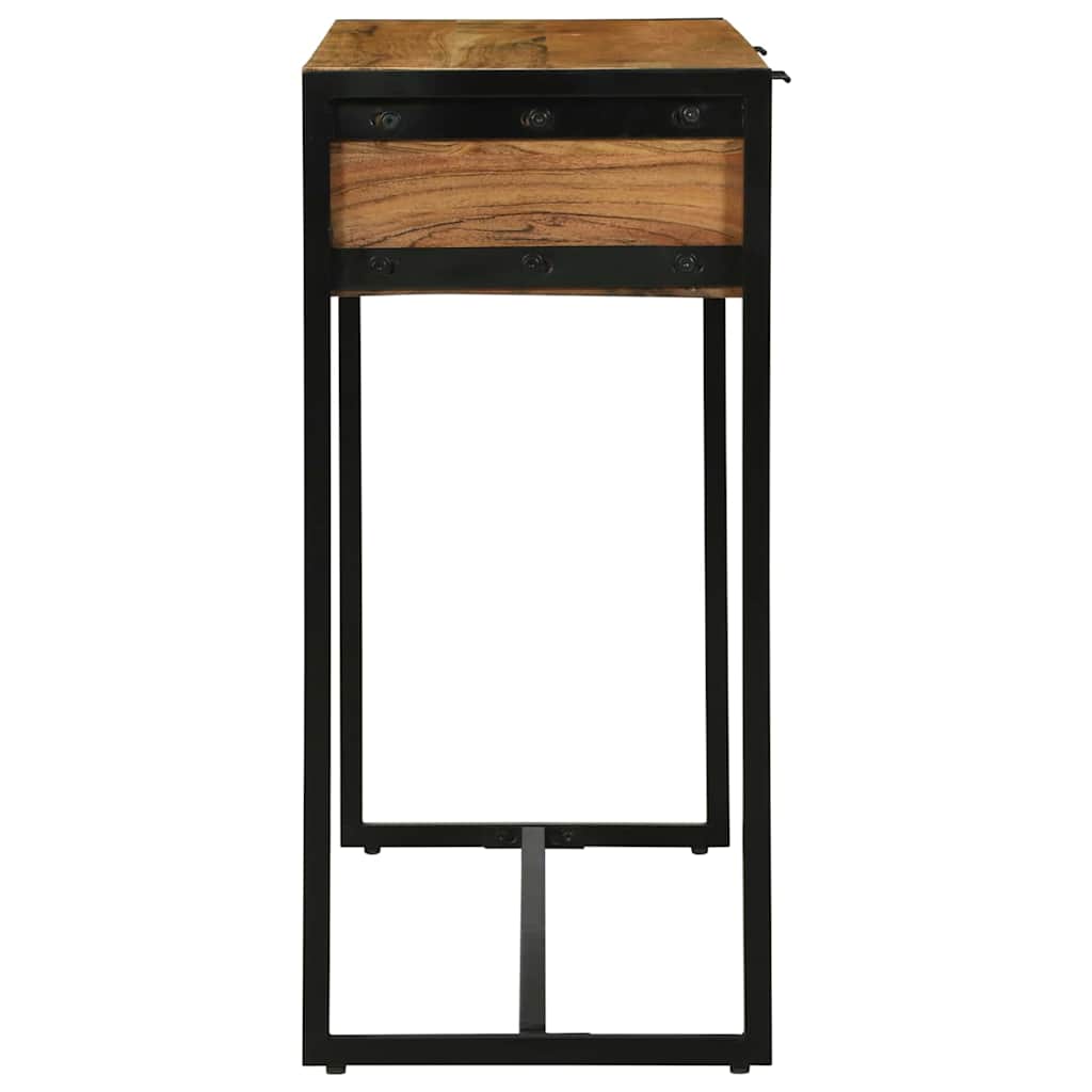 Table Console en Bois et Métal Design-La-Fabrique-Industrielle