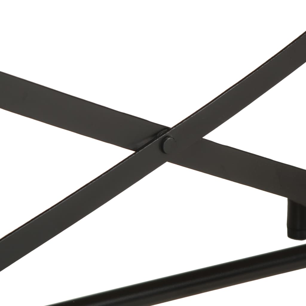 Table Console en Bois et Pieds en Métal Noir-La-Fabrique-Industrielle