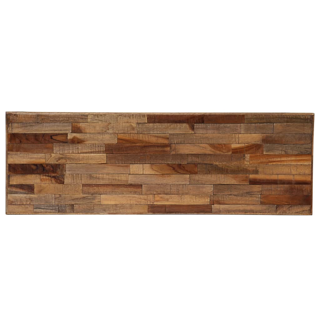 Table Console en Teck Recyclé 90 Cm-La-Fabrique-Industrielle