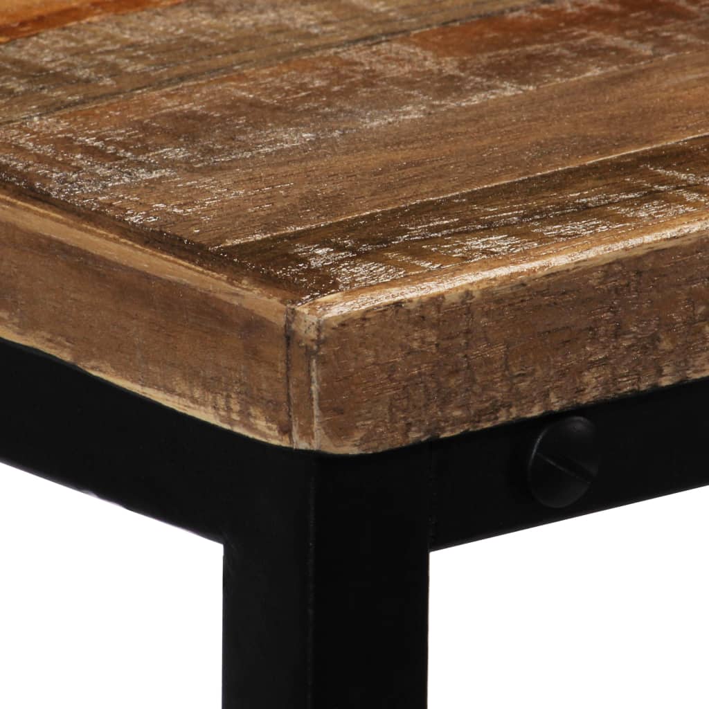 Table Console en Teck Recyclé 90 Cm-La-Fabrique-Industrielle