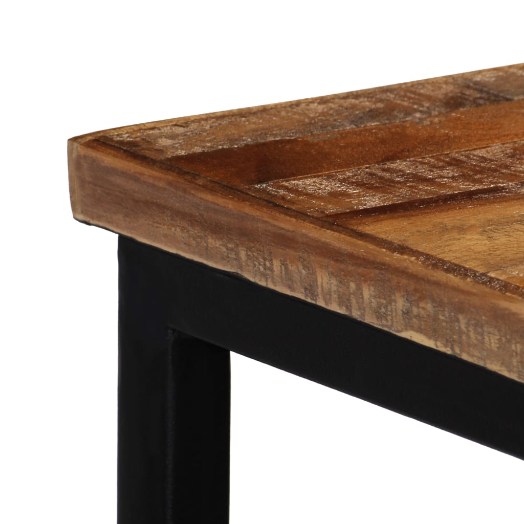 Table Console en Teck Recyclé 90 Cm-La-Fabrique-Industrielle