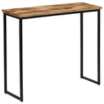 Table Console en Teck Recyclé 90 Cm-La-Fabrique-Industrielle