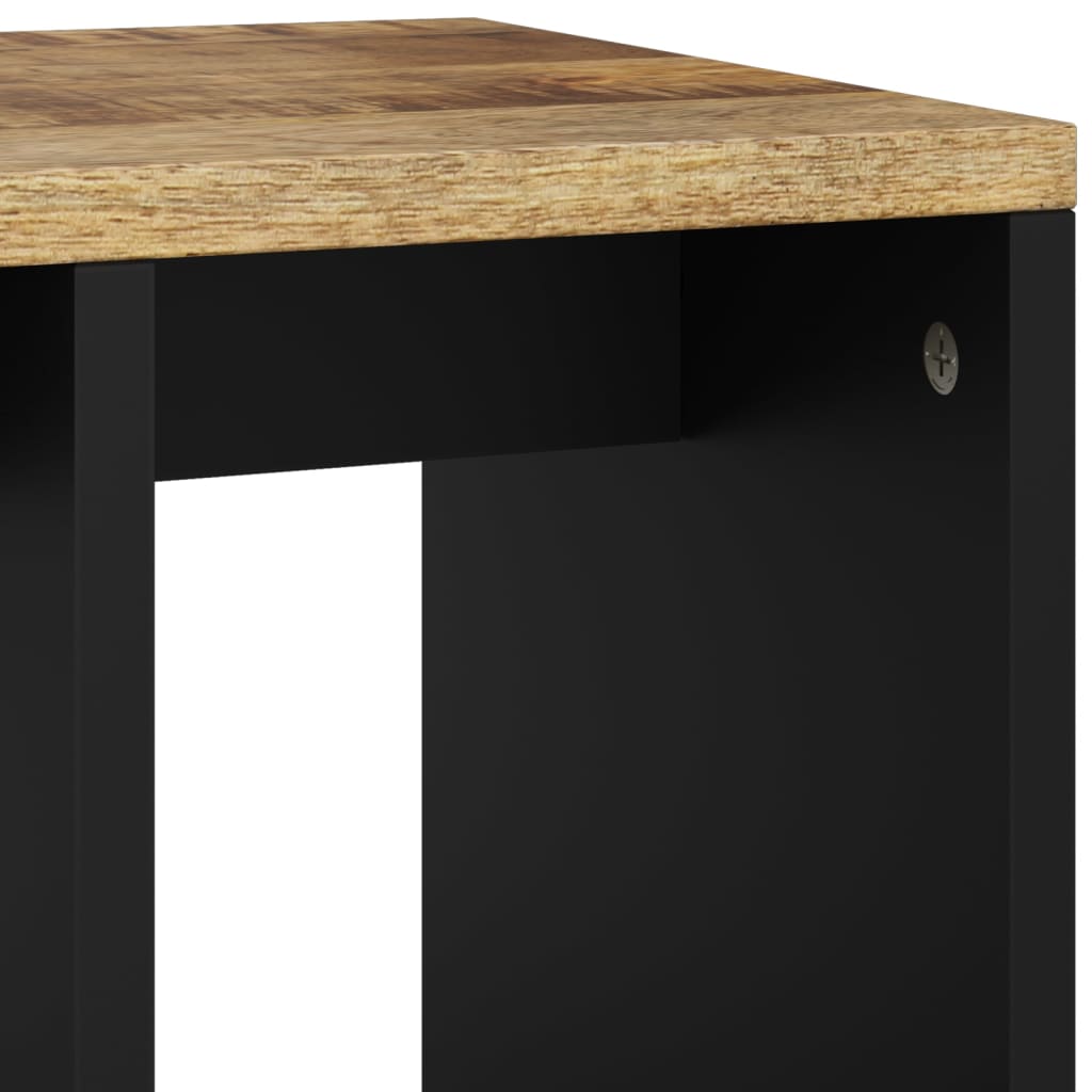 Table D'appoint 40X31X46 Cm Bois De Manguier Et D'ingénierie-La-Fabrique-Industrielle