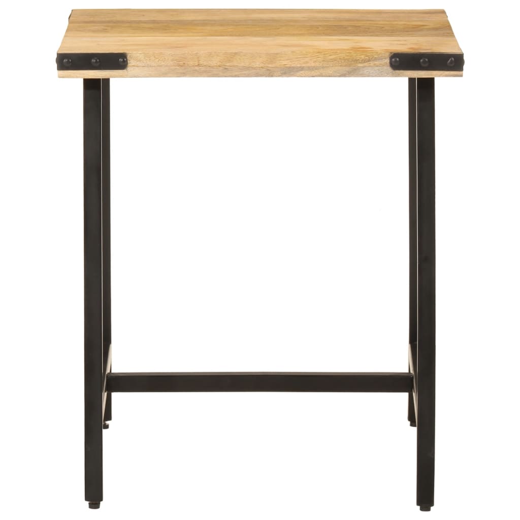 Table D’appoint 45X45X50 Cm Bois Massif De Manguier Et Fer-La-Fabrique-Industrielle