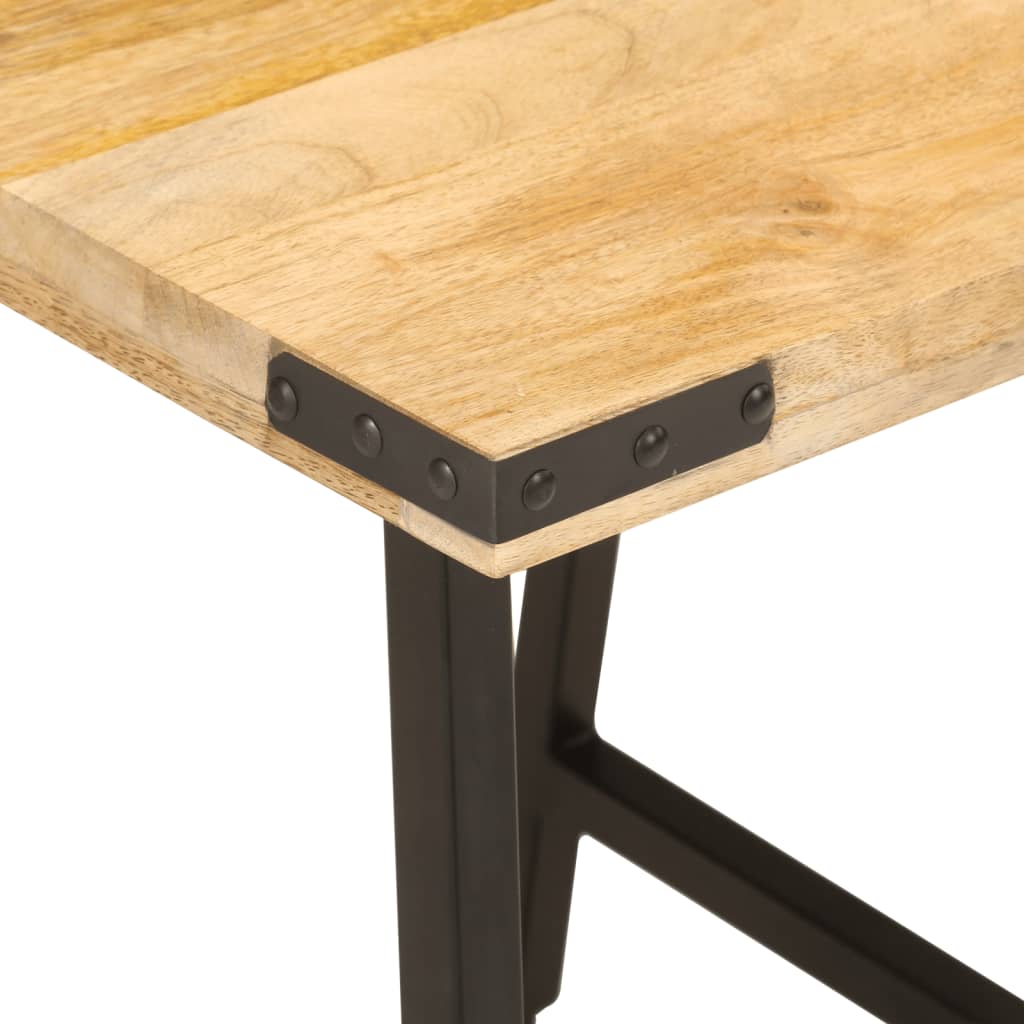 Table D’appoint 45X45X50 Cm Bois Massif De Manguier Et Fer-La-Fabrique-Industrielle