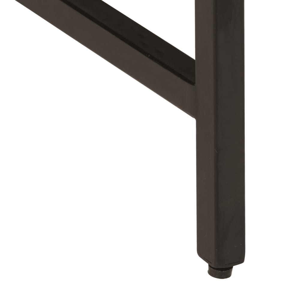 Table D’appoint 45X45X50 Cm Bois Massif De Manguier Et Fer-La-Fabrique-Industrielle