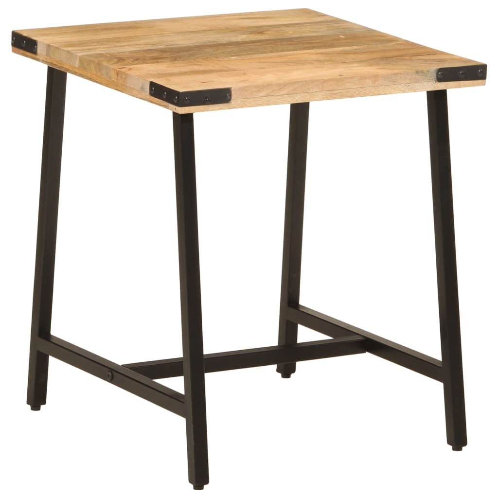 Table D’appoint 45X45X50 Cm Bois Massif De Manguier Et Fer-La-Fabrique-Industrielle