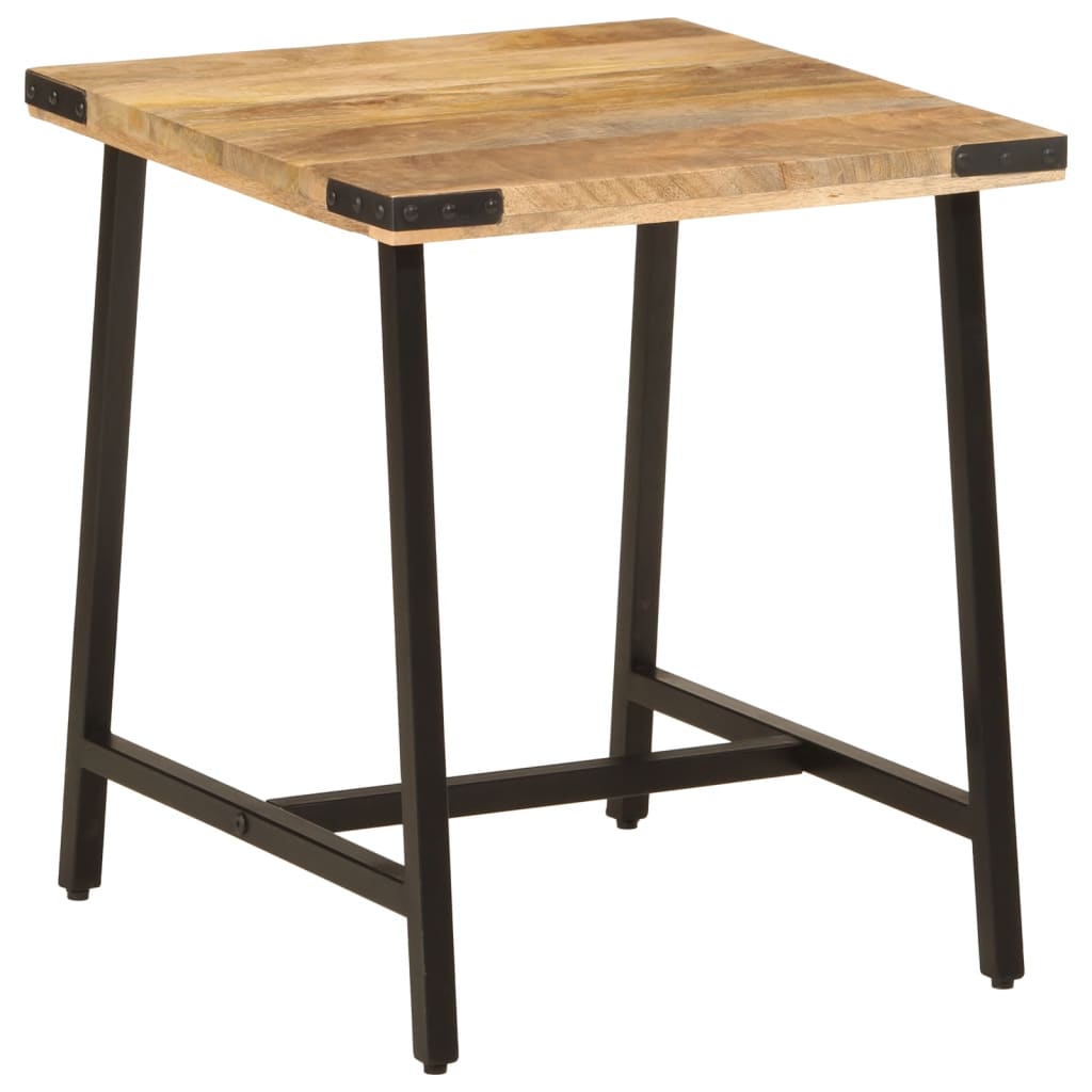 Table D’appoint 45X45X50 Cm Bois Massif De Manguier Et Fer-La-Fabrique-Industrielle