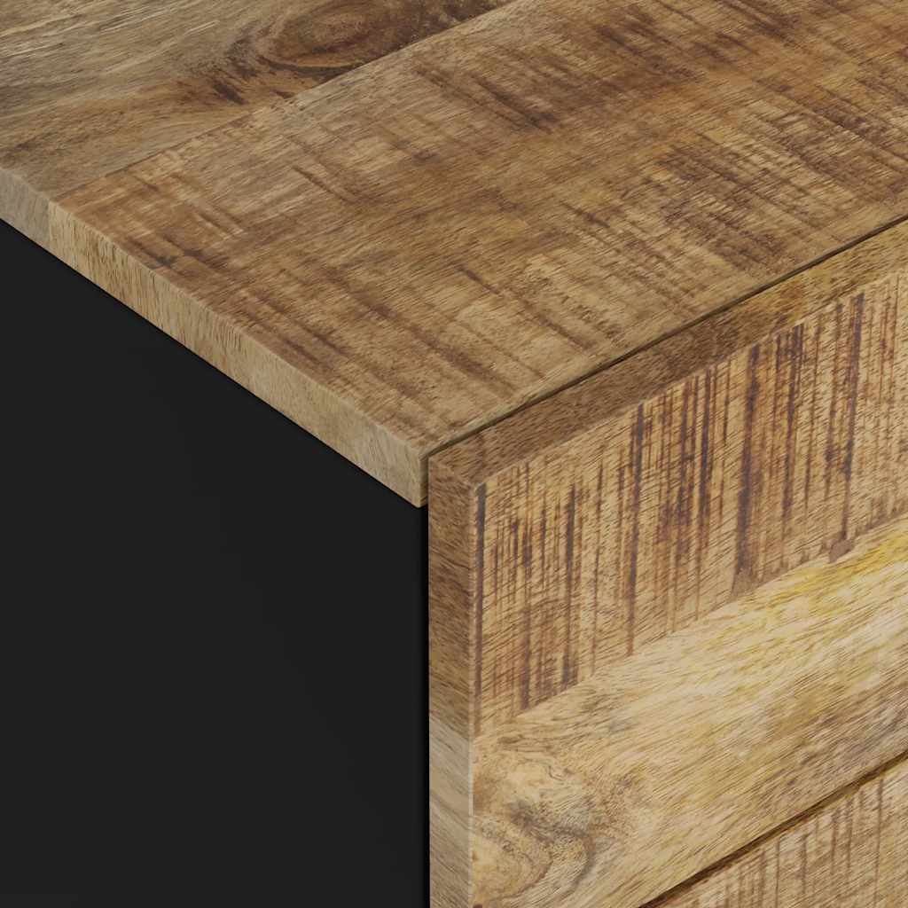 Table De Chevet Vintage Industriel en Bois De Manguier-La-Fabrique-Industrielle
