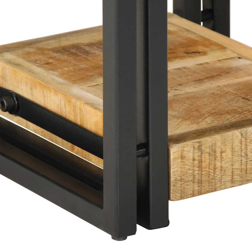 Table De Nuit 40X40X40 Cm En Bois De Manguier Massif-La-Fabrique-Industrielle