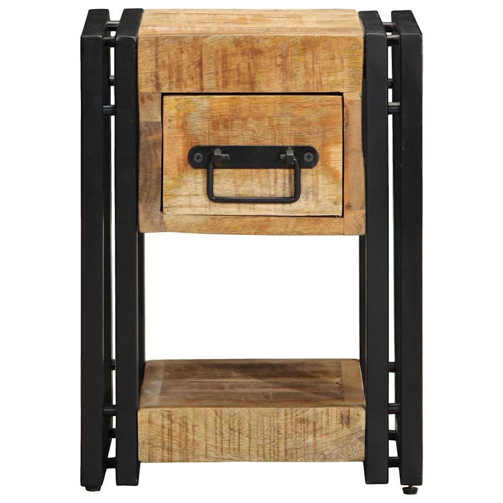 Table De Nuit 40X40X40 Cm En Bois De Manguier Massif-La-Fabrique-Industrielle