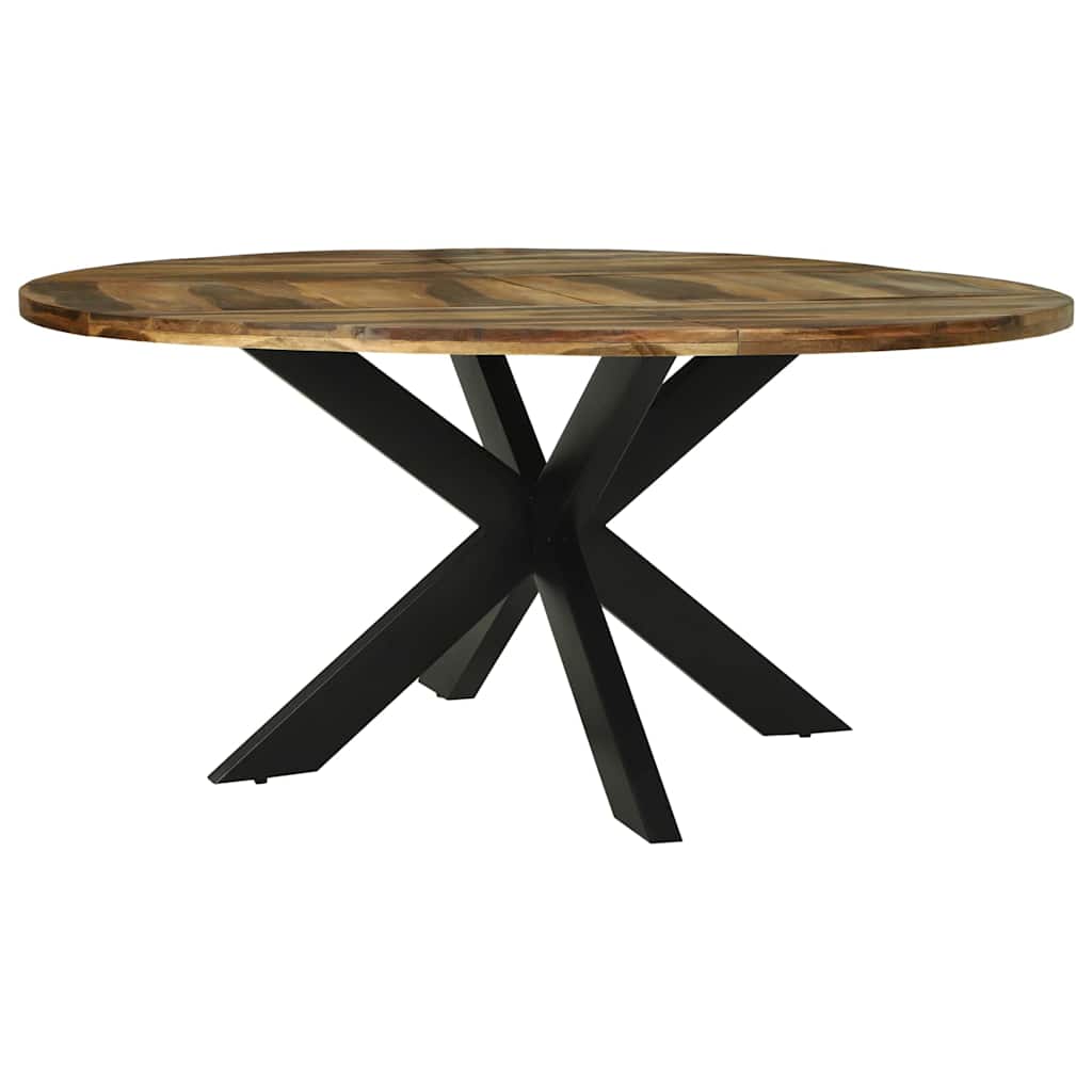 Table De Salle À Manger Ronde Ø160X76 Cm Bois Massif D'acacia-La-Fabrique-Industrielle