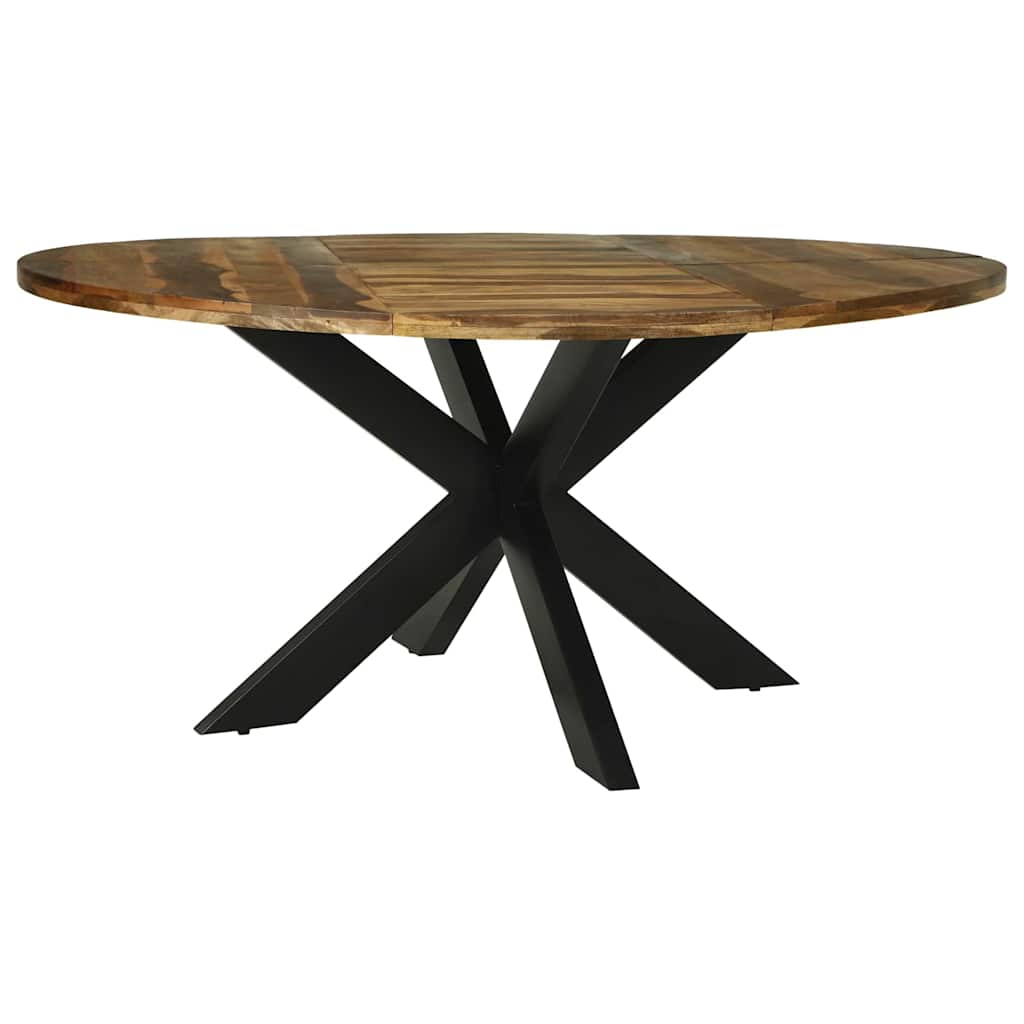 Table De Salle À Manger Ronde Ø160X76 Cm Bois Massif D'acacia-La-Fabrique-Industrielle