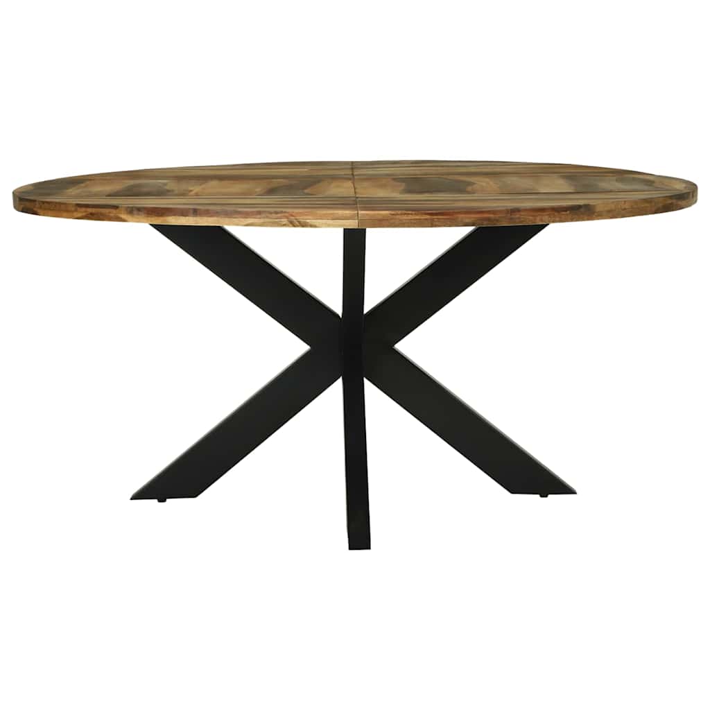 Table De Salle À Manger Ronde Ø160X76 Cm Bois Massif D'acacia-La-Fabrique-Industrielle