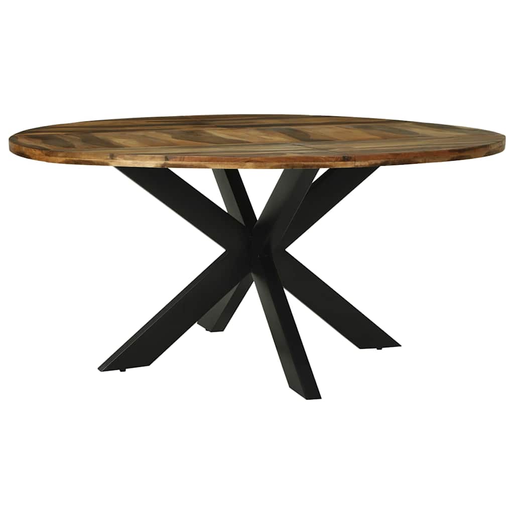 Table De Salle À Manger Ronde Ø160X76 Cm Bois Massif D'acacia-La-Fabrique-Industrielle