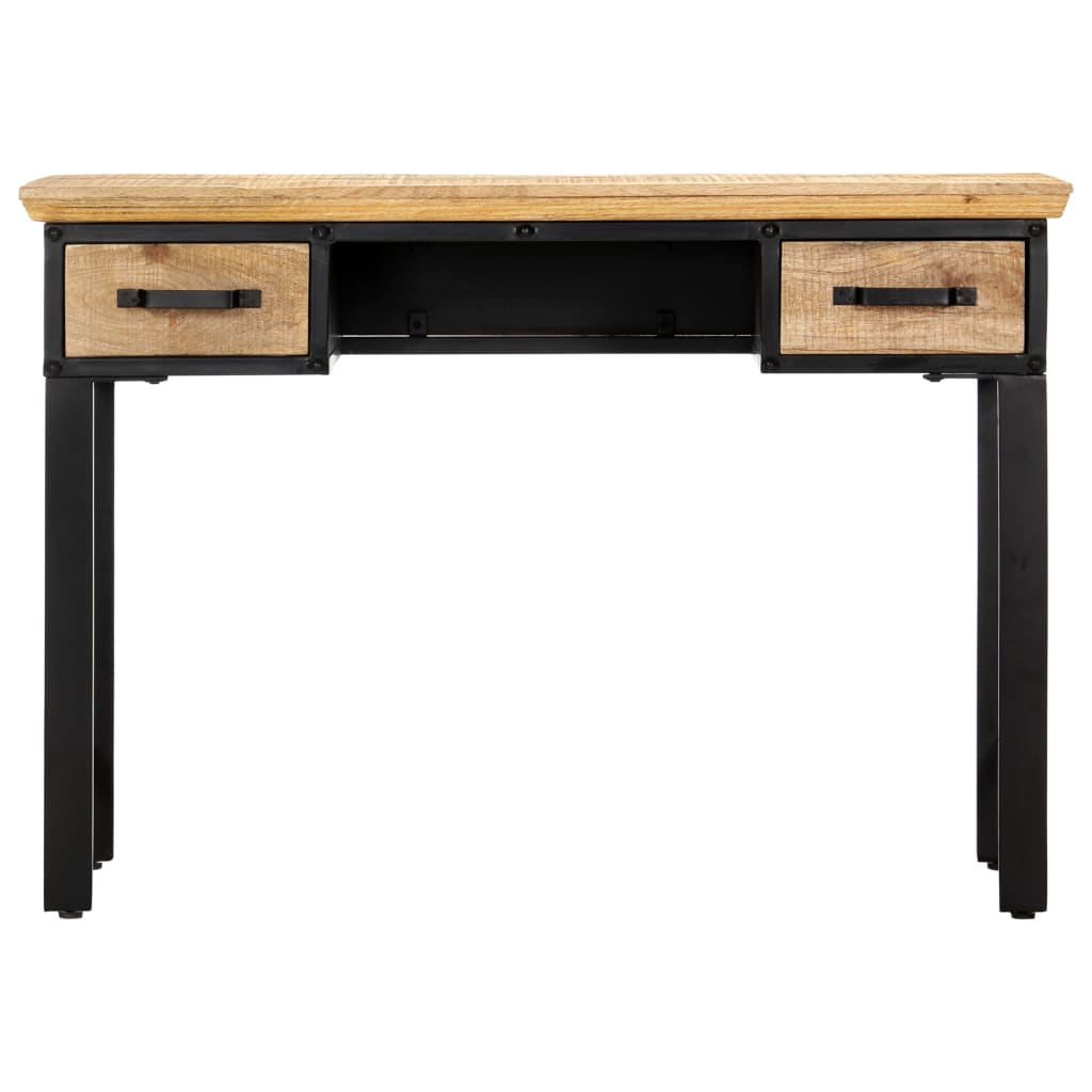 Table D'écriture 110X50X76 Cm Bois De Manguier Massif Vert Foncé-La-Fabrique-Industrielle