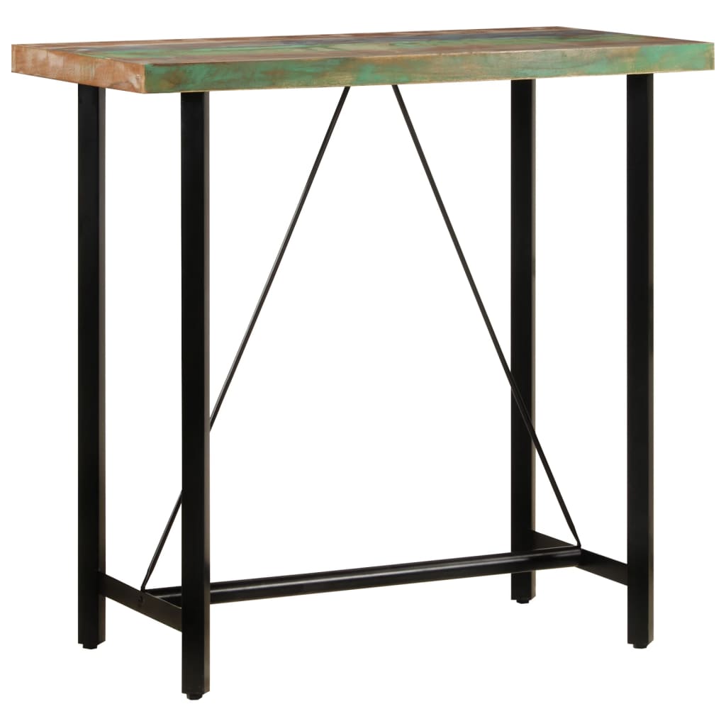Table Haute de Bar en Bois Style Indus-Multicolore-1-110 x 55 x 107 cm-La-Fabrique-Industrielle