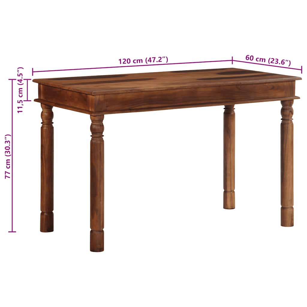 Table Industrielle Ancienne en Bois d'Acacia-La-Fabrique-Industrielle