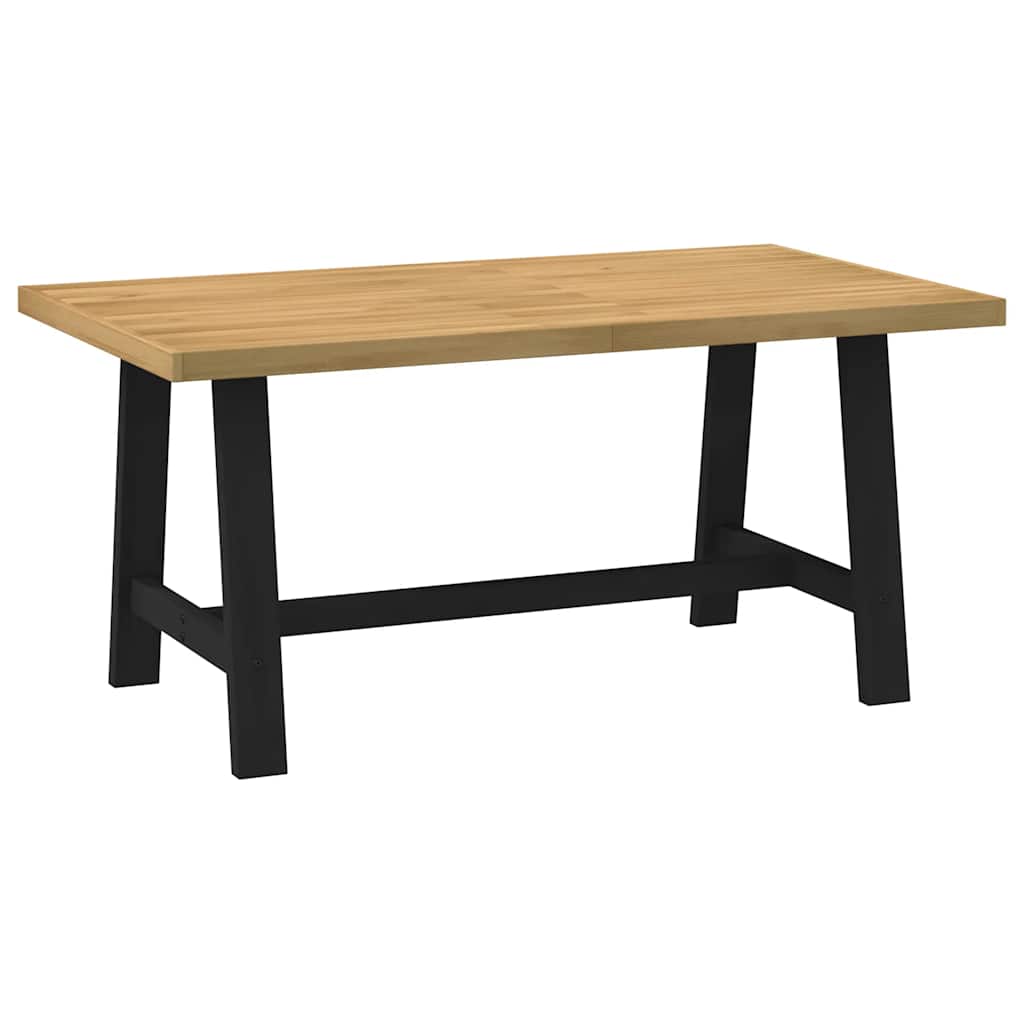 Table Industrielle Rectangulaire en Bois Massif-160 cm-1-a-shaped-La-Fabrique-Industrielle