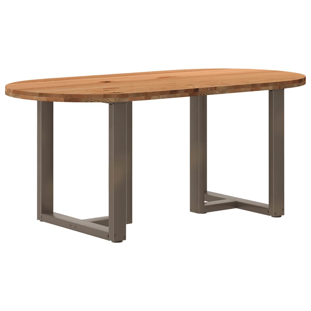 Table Industrielle avec Plateau en Bois et Pieds en Métal-Acier naturel-1-180 x 90 x 74 cm-La-Fabrique-Industrielle