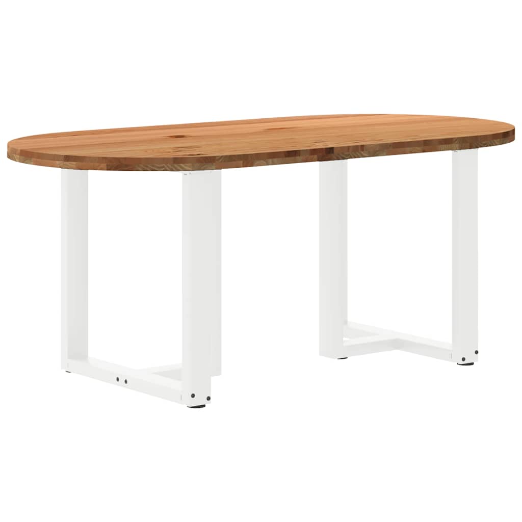 Table Industrielle avec Plateau en Bois et Pieds en Métal-Blanc-1-180 x 90 x 74 cm-La-Fabrique-Industrielle