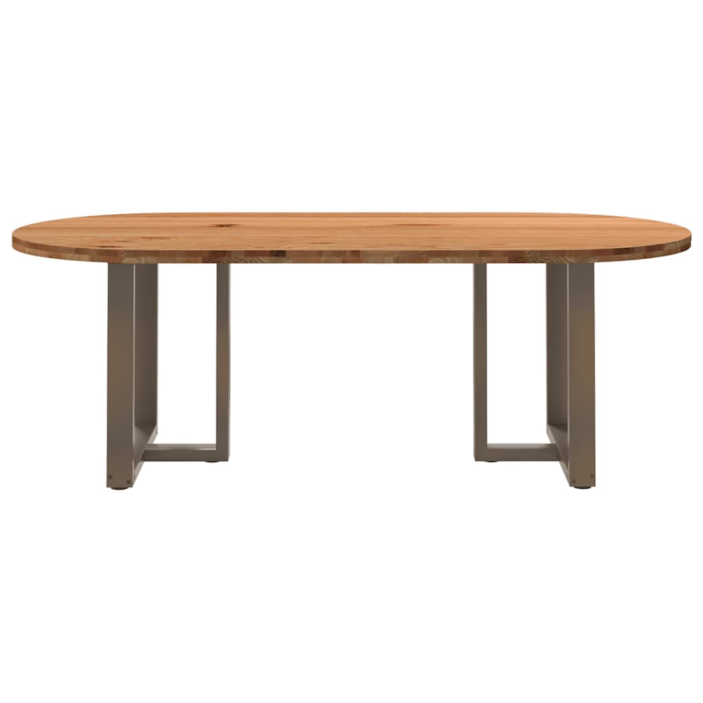 Table Industrielle avec Plateau en Bois et Pieds en Métal-La-Fabrique-Industrielle