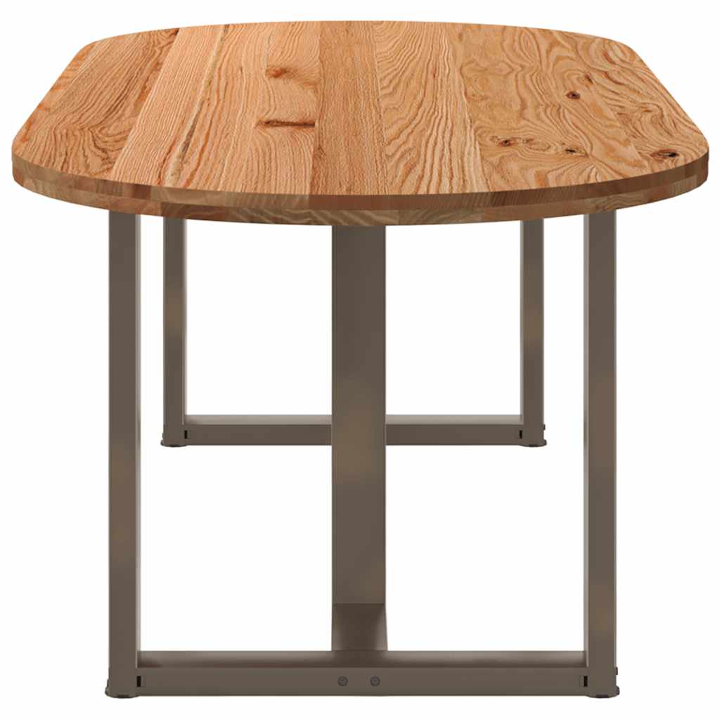 Table Industrielle avec Plateau en Bois et Pieds en Métal-La-Fabrique-Industrielle