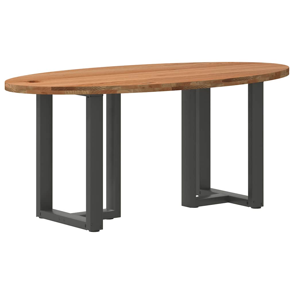 Table Industrielle d'Intérieur en Bois de Chêne Massif-Anthracite-1-180 x 90 x 74 cm-La-Fabrique-Industrielle