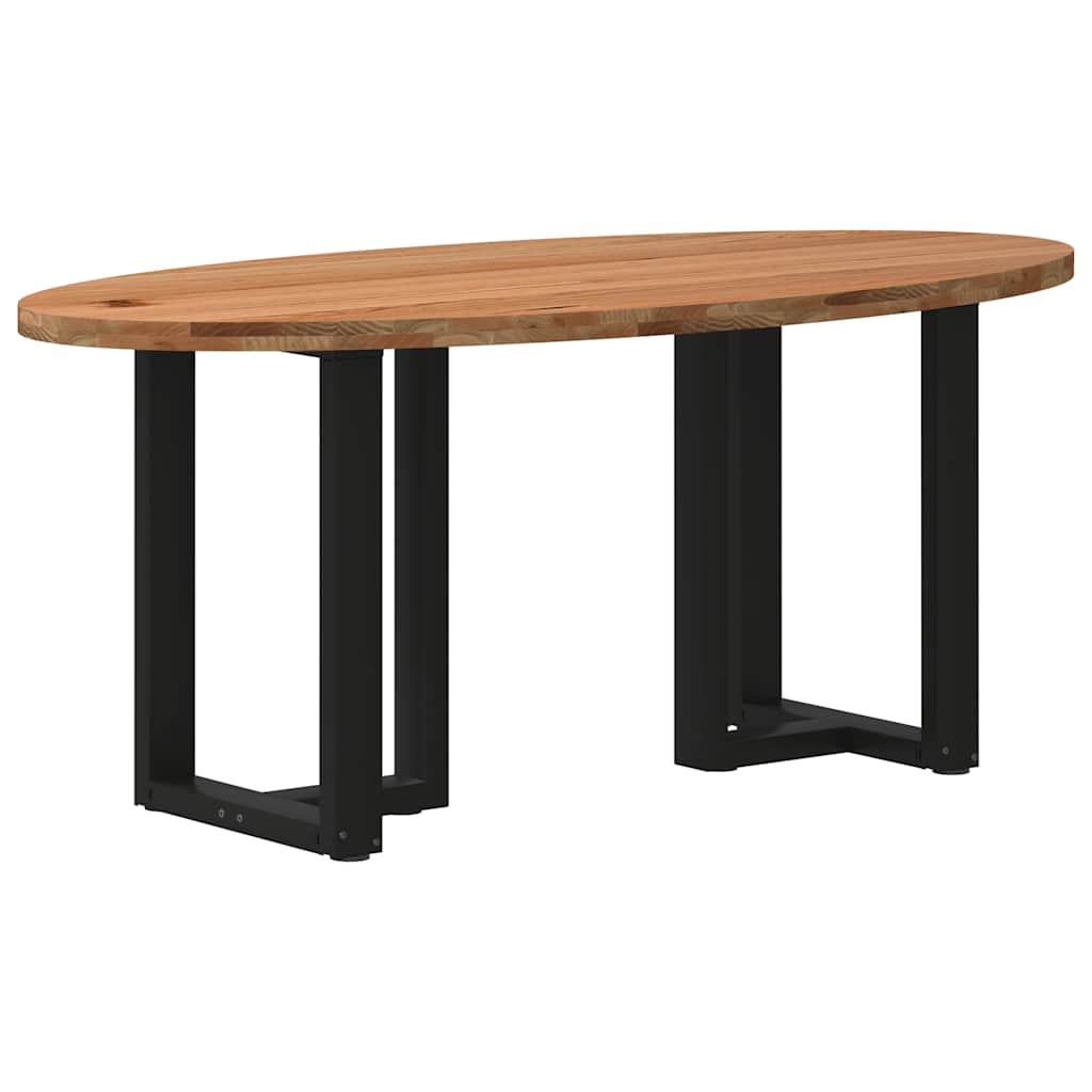 Table Industrielle d'Intérieur en Bois de Chêne Massif-Noir-1-180 x 90 x 74 cm-La-Fabrique-Industrielle