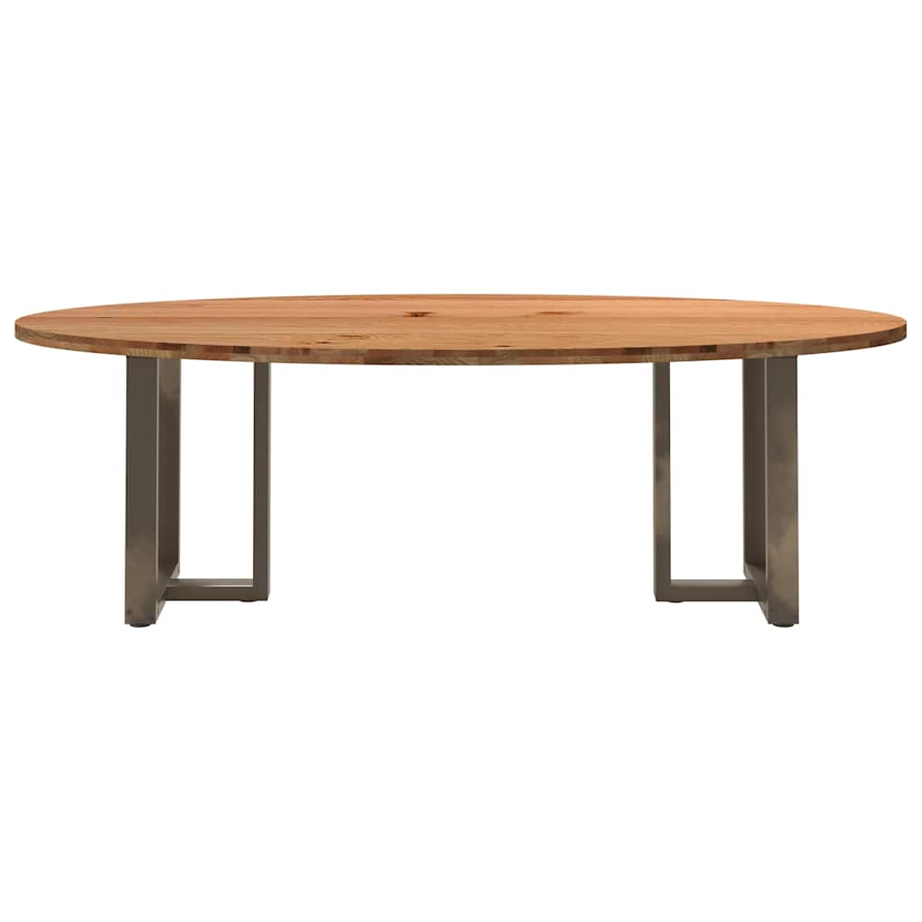 Table Industrielle d'Intérieur en Bois de Chêne Massif-La-Fabrique-Industrielle