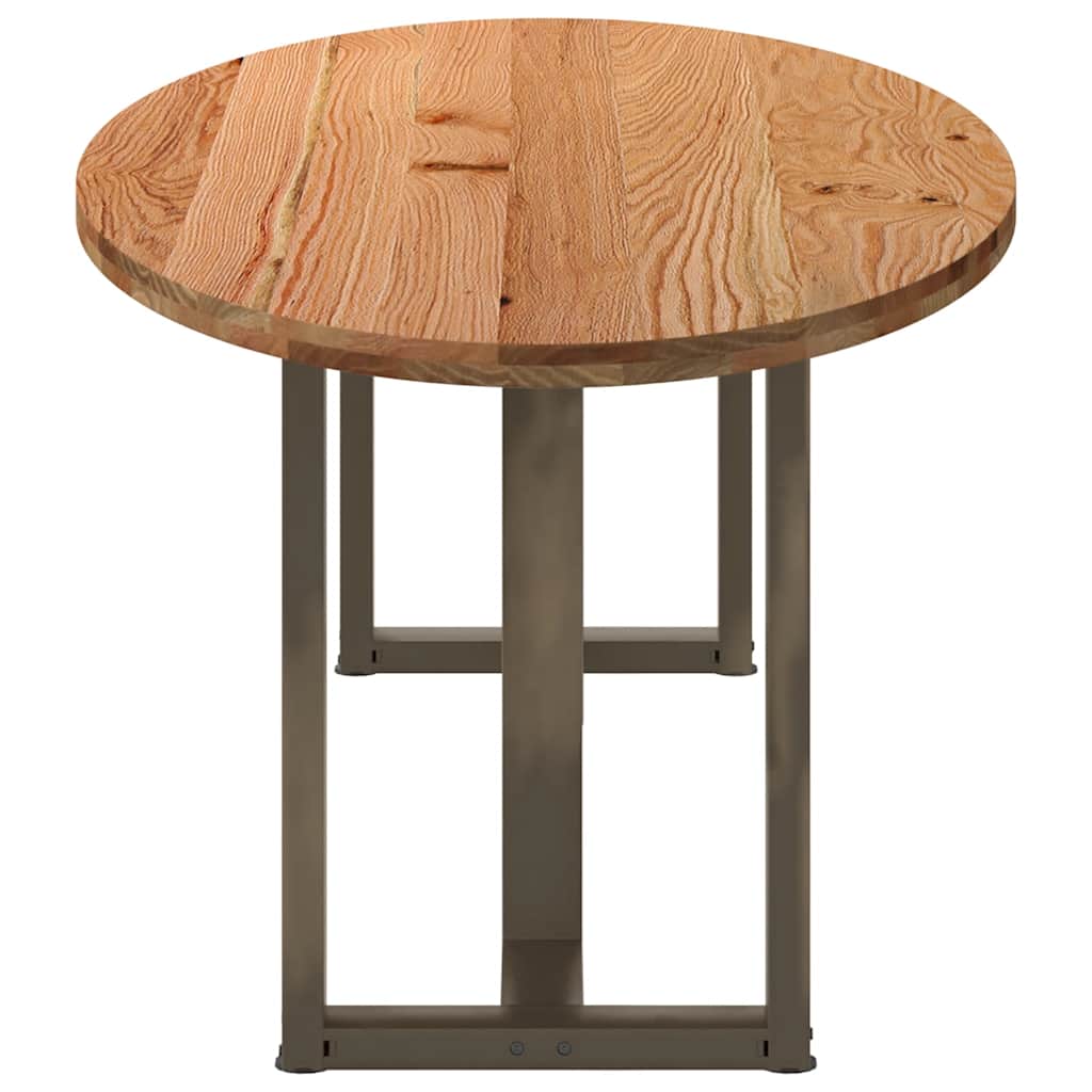 Table Industrielle d'Intérieur en Bois de Chêne Massif-La-Fabrique-Industrielle