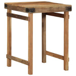 Table Industrielle en Bois Massif Recyclé-55 x 60 x 76 cm-La-Fabrique-Industrielle