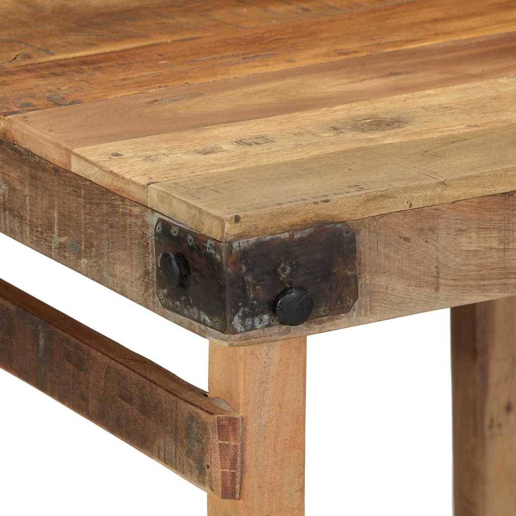 Table Industrielle en Bois Massif Recyclé-La-Fabrique-Industrielle