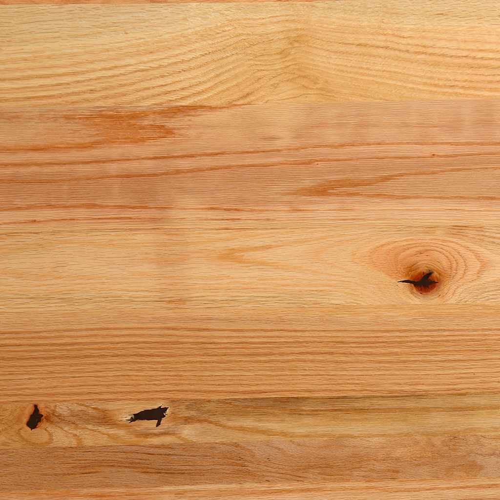 Table Industrielle en Bois Massif avec Pieds Blancs-La-Fabrique-Industrielle