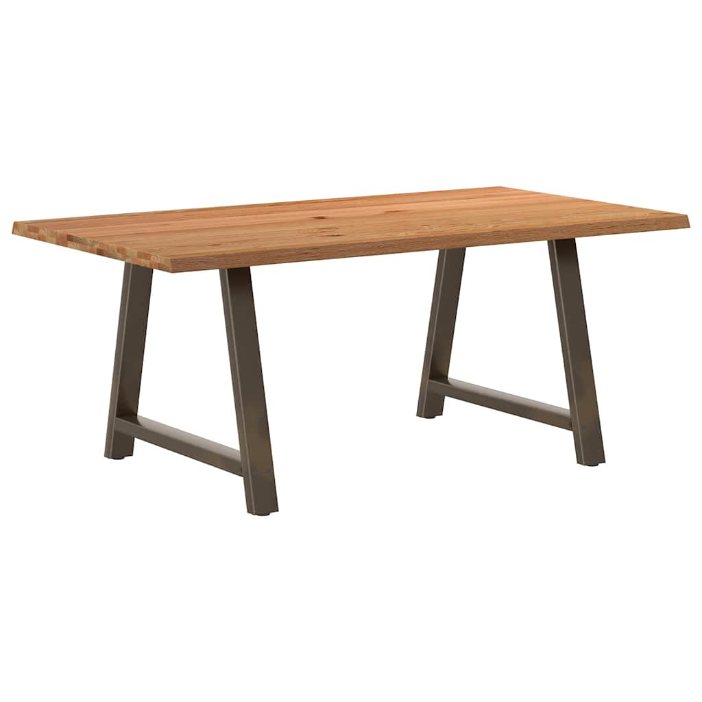 Table Industrielle en Bois Massif et Acier Naturel-100 cm-180 cm-1-La-Fabrique-Industrielle