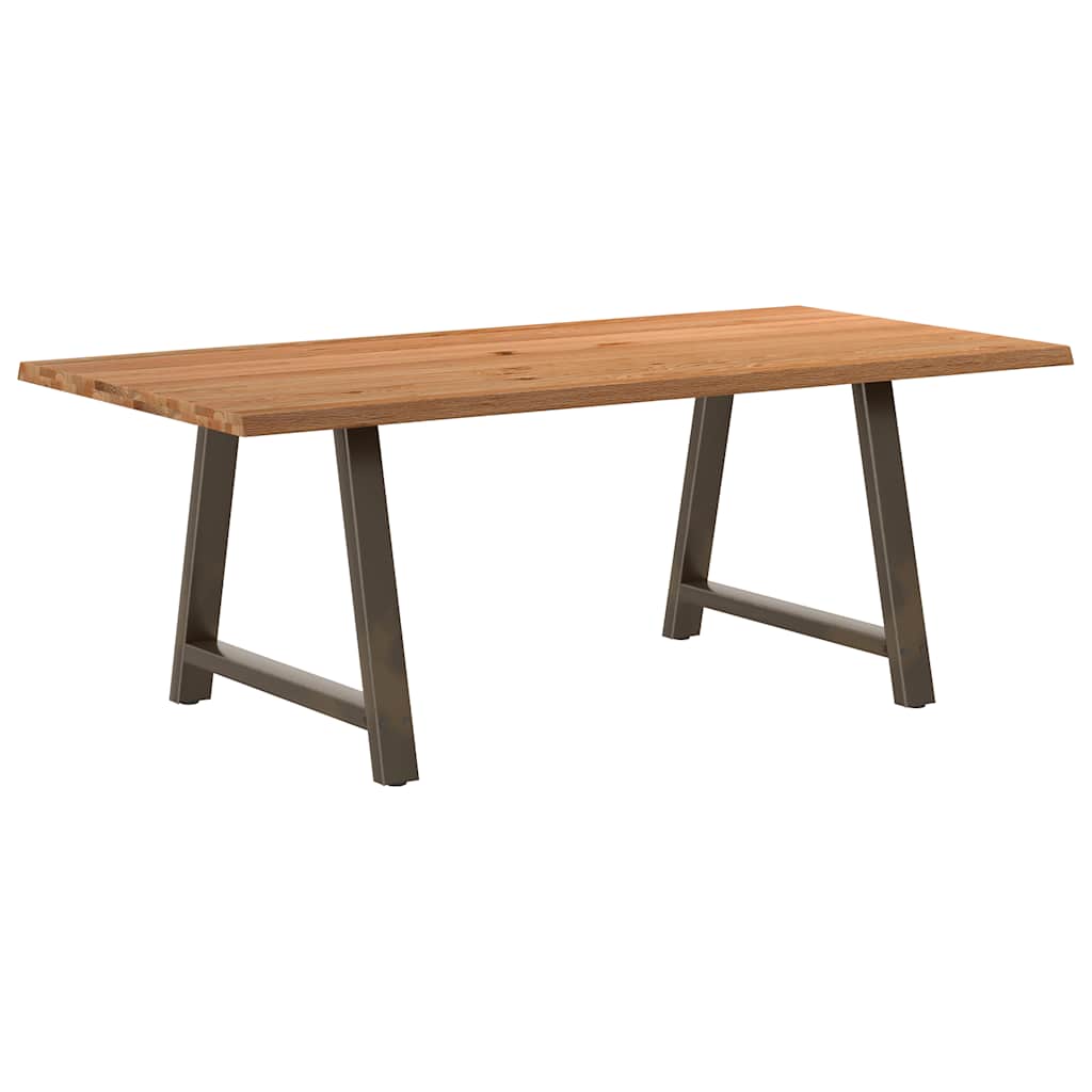 Table Industrielle en Bois Massif et Acier Naturel-100 cm-200 cm-1-La-Fabrique-Industrielle