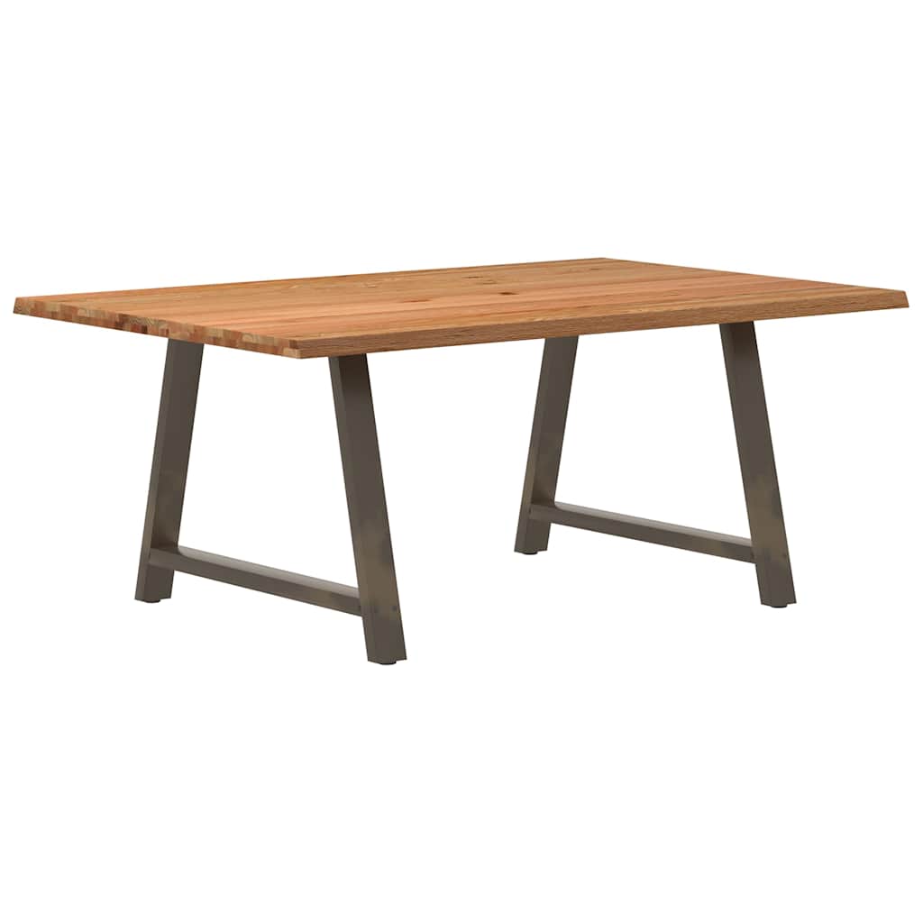 Table Industrielle en Bois Massif et Acier Naturel-120 cm-180 cm-1-La-Fabrique-Industrielle