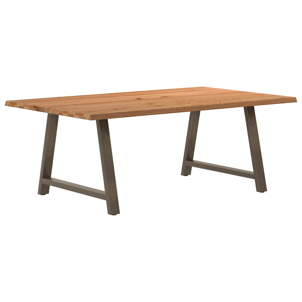 Table Industrielle en Bois Massif et Acier Naturel-120 cm-200 cm-1-La-Fabrique-Industrielle