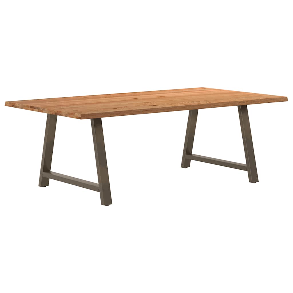 Table Industrielle en Bois Massif et Acier Naturel-120 cm-220 cm-1-La-Fabrique-Industrielle