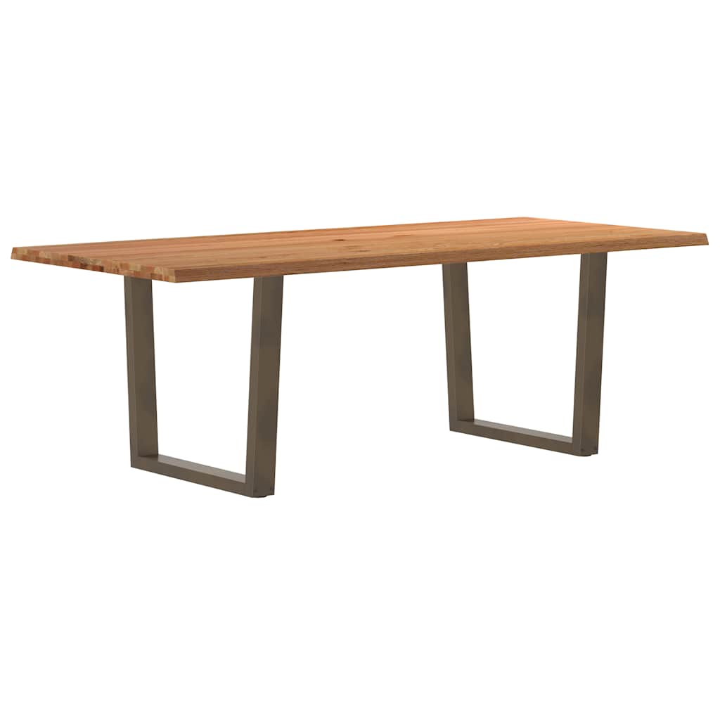 Table Industrielle en Bois Massif et Acier pour 10 Personnes-100 cm-220 cm-1-La-Fabrique-Industrielle