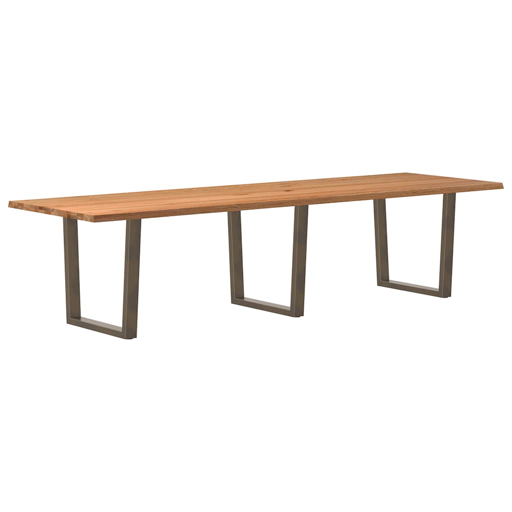 Table Industrielle en Bois Massif et Acier pour 10 Personnes-100 cm-320 cm-1-La-Fabrique-Industrielle