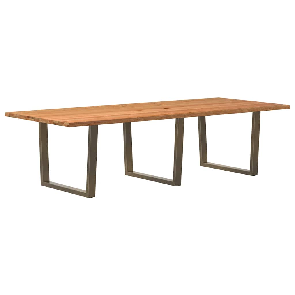 Table Industrielle en Bois Massif et Acier pour 10 Personnes-La-Fabrique-Industrielle