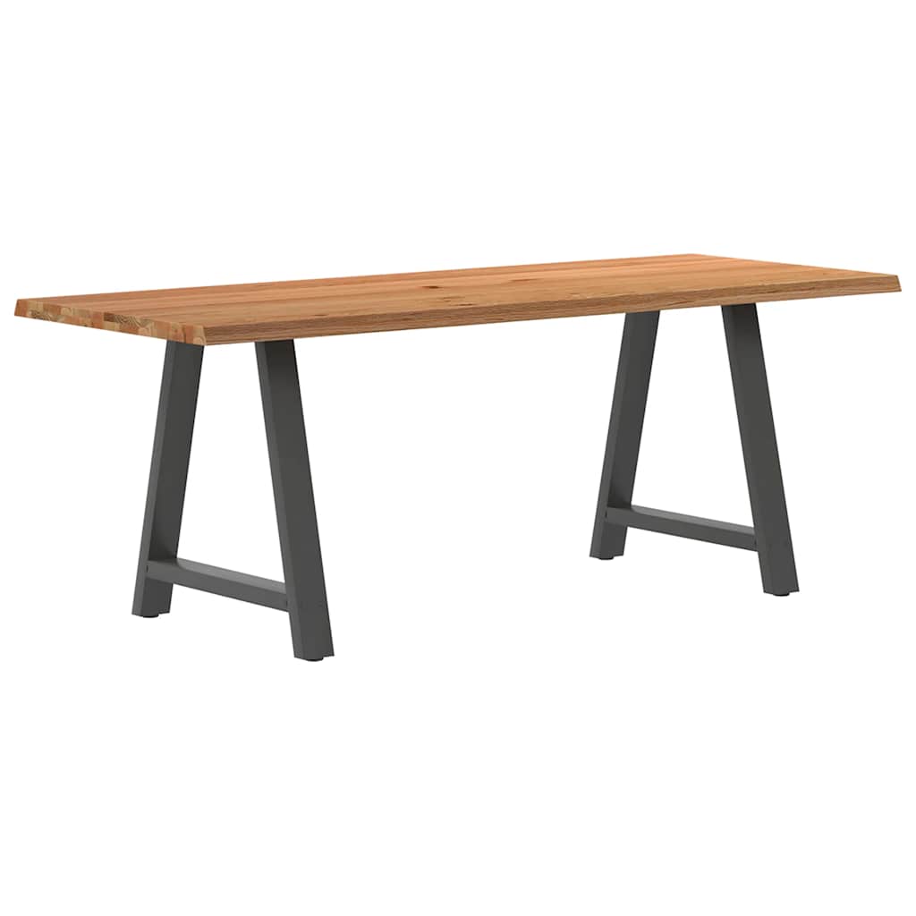 Table Industrielle en Bois Massif et Métal Chic-80 cm-200 cm-1-La-Fabrique-Industrielle