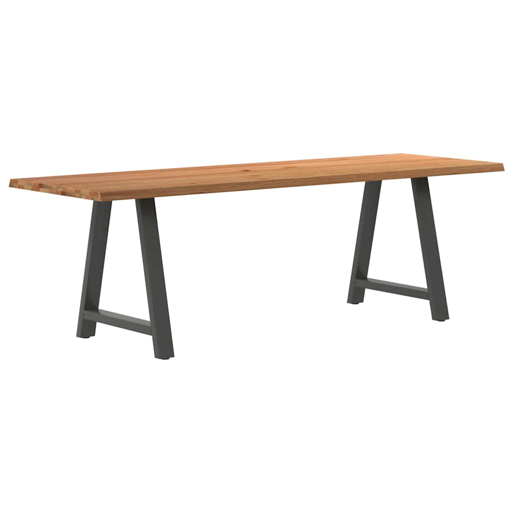 Table Industrielle en Bois Massif et Métal Chic-80 cm-240 cm-1-La-Fabrique-Industrielle