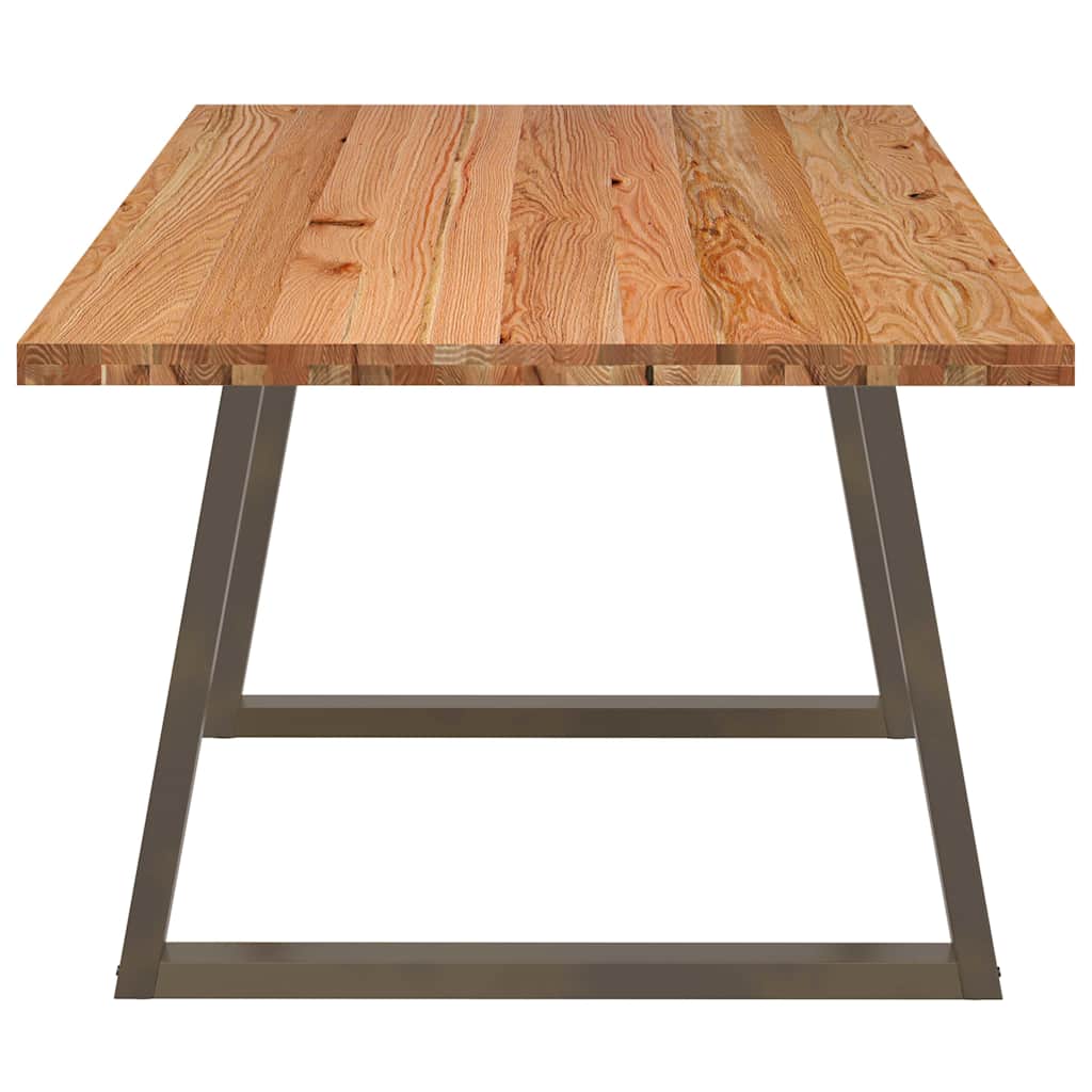 Table Industrielle en Bois Massif et Métal de 220 cm-La-Fabrique-Industrielle