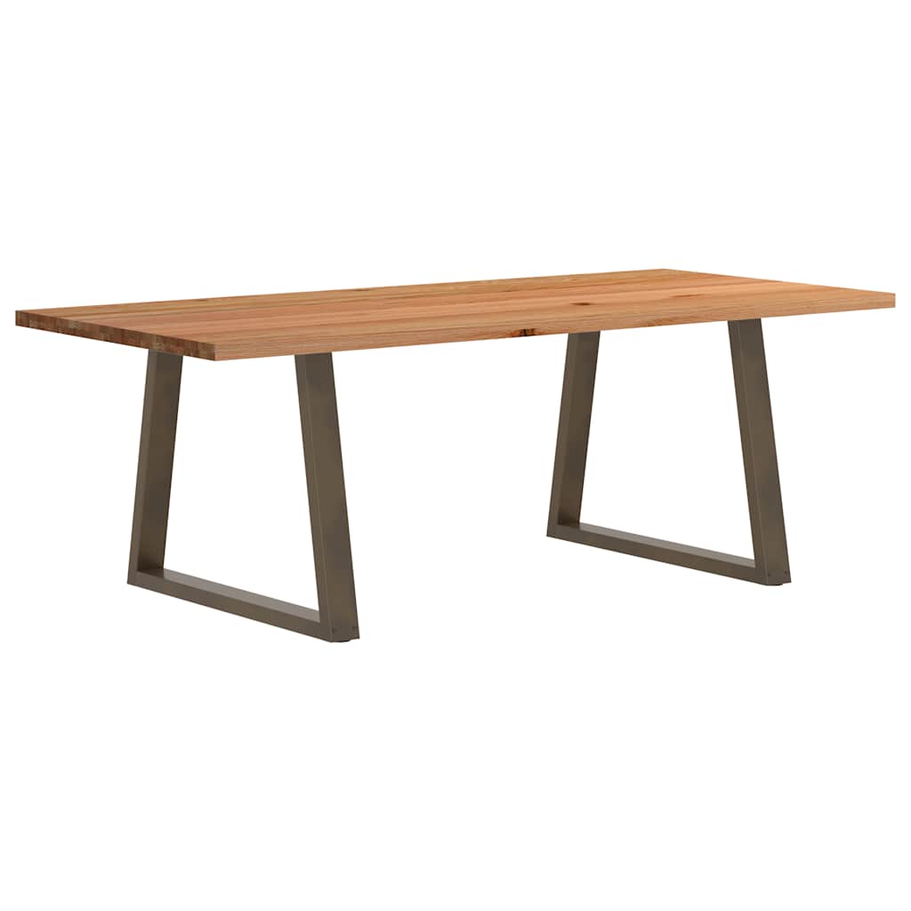 Table Industrielle en Bois Massif et Métal de 220 cm-La-Fabrique-Industrielle