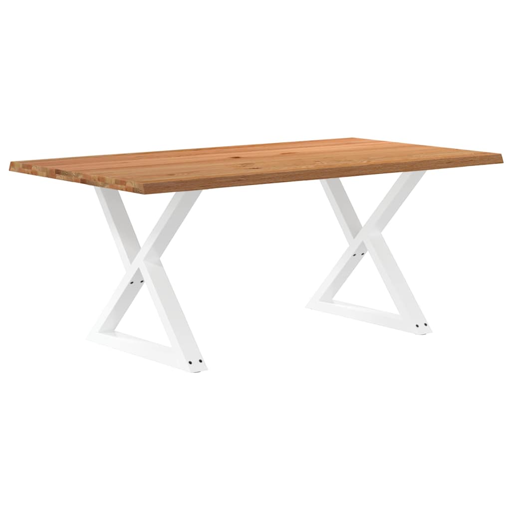 Table Industrielle en Bois avec Pieds Croisés-Blanc-1-180 x 100 x 74 cm-La-Fabrique-Industrielle