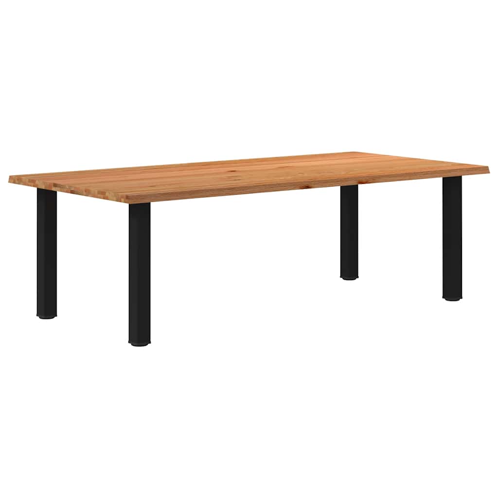 Table Industrielle en Bois avec Pieds Noirs-120 cm-240 cm-1-La-Fabrique-Industrielle