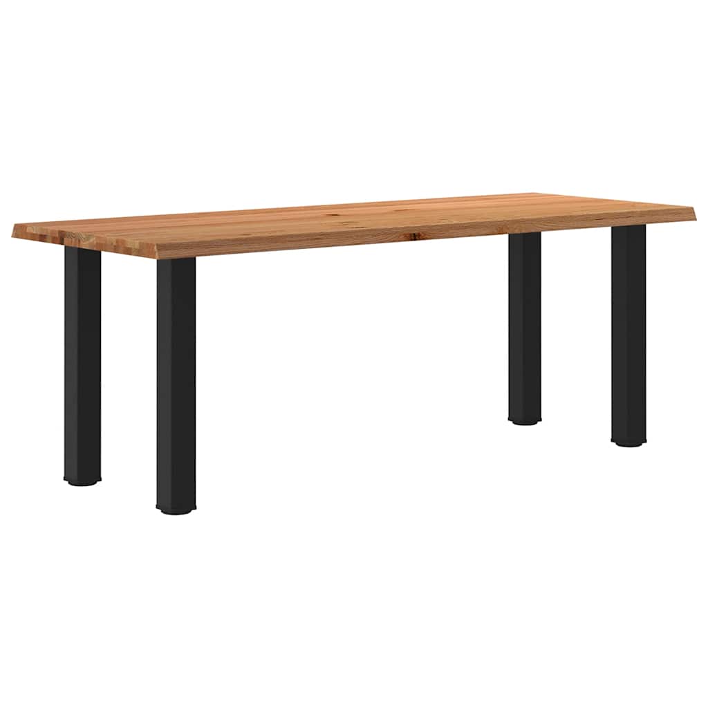 Table Industrielle en Bois avec Pieds Noirs-80 cm-200 cm-1-La-Fabrique-Industrielle