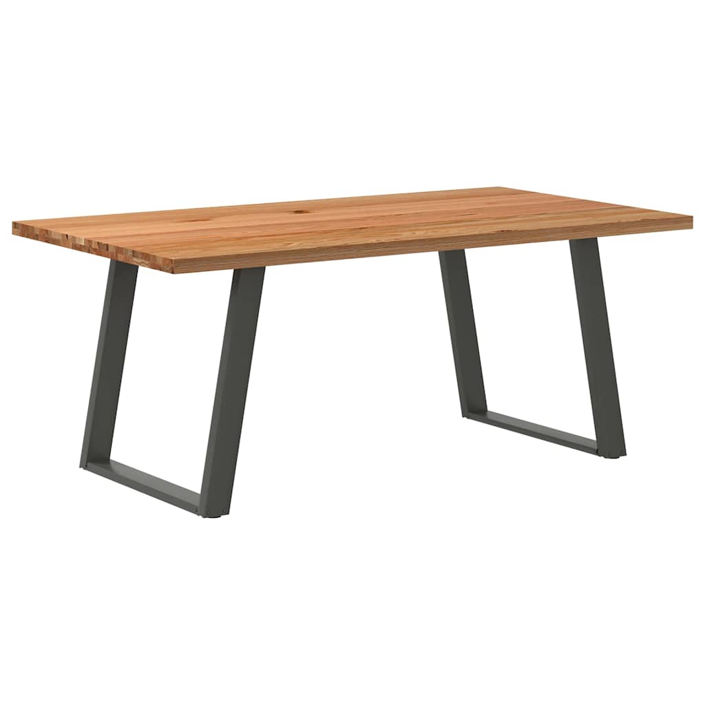 Table Industrielle en Bois de Chêne-100 cm-180 cm-1-La-Fabrique-Industrielle